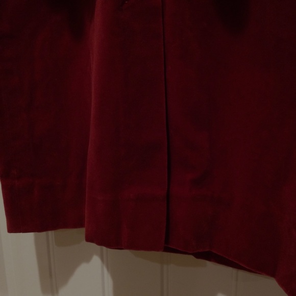 Gorgeous!!! Vintage Royal Red Velvet Dress W Sm - Picture 5 of 9